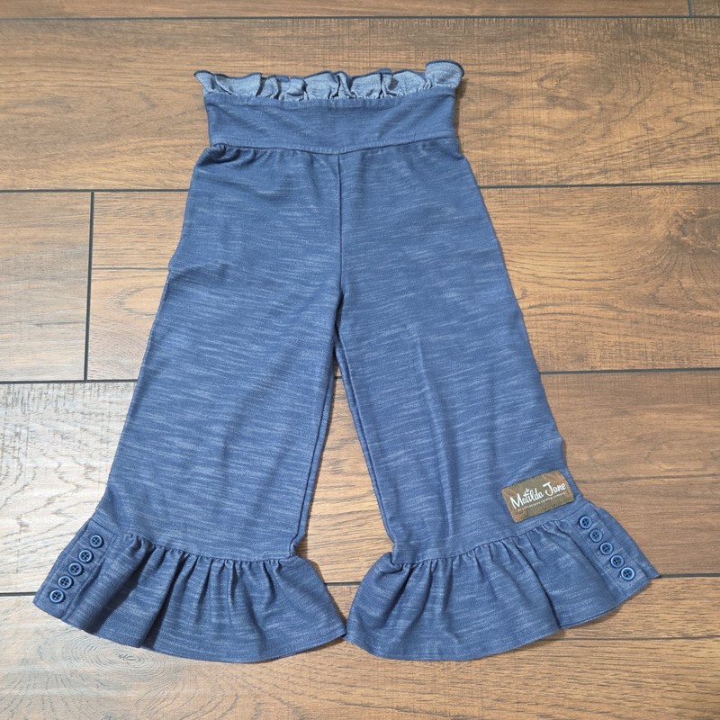 Matilda Jane Denim Delight Capri Pants Girls Size 6 *Runs Small* Boho Sassy Fun!