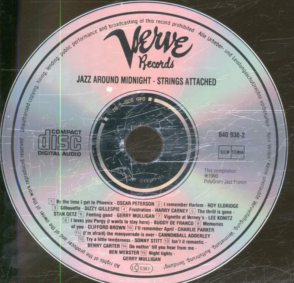 Verschiedene Künstler Mit Strings Attached CD Frankreich Verve 1990 8409382 - Bild 3 von 3