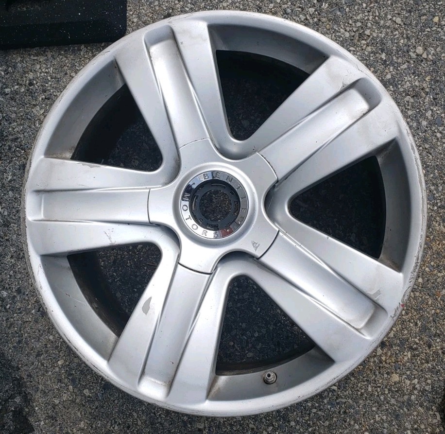 2004-2010 Bentley Continental GT GTC 19x9 19" Wheel Rim Silver OEM 3W0601025J