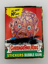 1987 Topps Garbage Pail Kids 10th Series Wax Box 48 Packs 25 Cent Pack Version