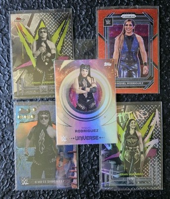 Raquel Rodriguez WWE Wrestling Karte 5er LOT Refractor Numbered Limitiert Bulk