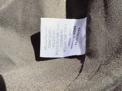 Flag & Anthem Mens Military Zip Up Jacket Size L Army Green Canvas Utility NWT - Picture 15 of 15