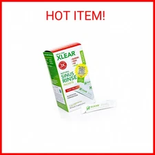 Xlear Natural Xylitol Sinus Rinse Refill, Neti Pot Saline Packets - Nose Cleaner