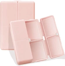 FYY Daily Pill Organizer, 7 Compartments Portable Pill Case Travel Pill Organize