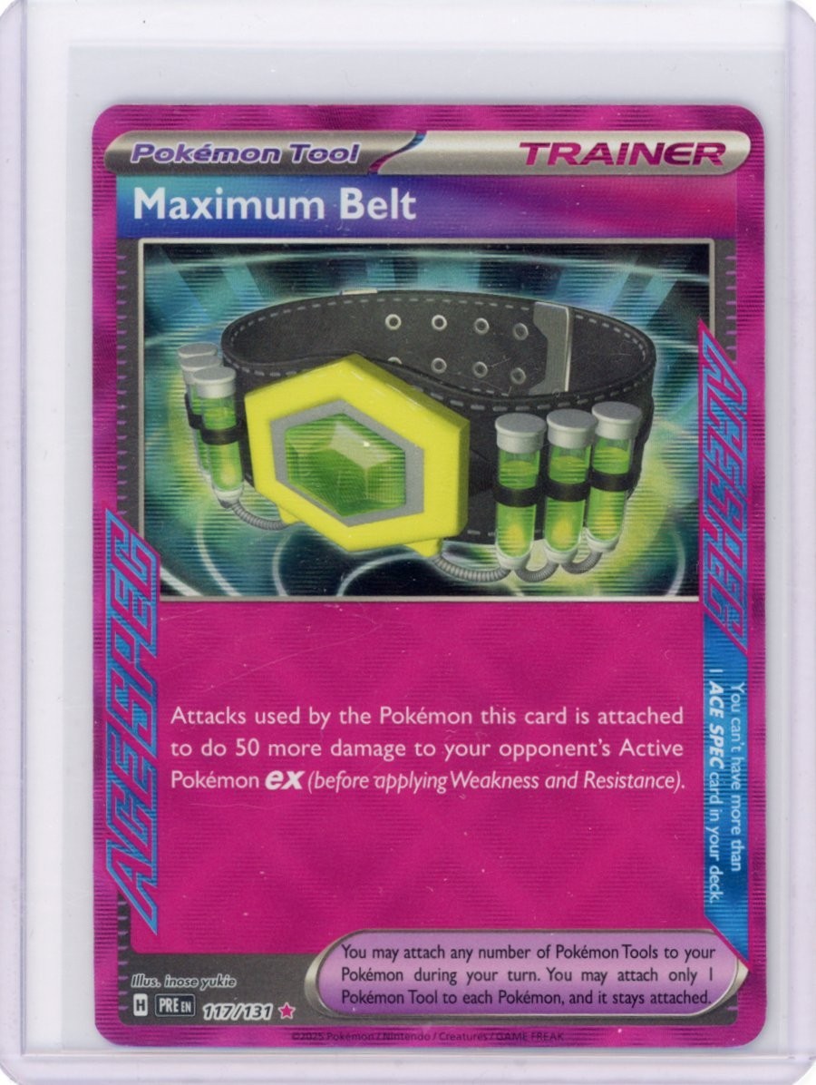 MAXIMUM BELT POKEMON SV: PRISMATIC EVOLUTIONS #117/131 TRAINER