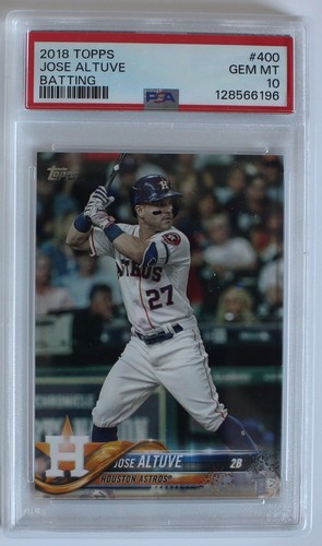 2018 Topps Jose Altuve Batting #400 PSA 10 GEM MT Houston Astros