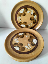 6 assiettes dessert en grès Atelier d’Art Lorraine Sarreguemines