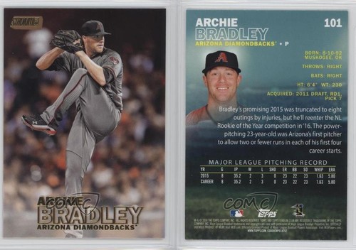 2016 Topps Stadium Club Gold Foil Archie Bradley #101 s1i | eBay