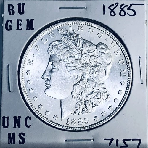 1885 BU GEM MORGAN SILVER DOLLAR UNC MS+++ U.S. MINT RARE COIN 7157