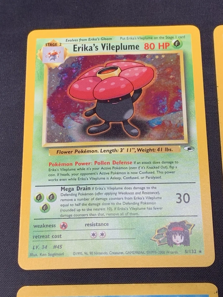 Vintage Pokemon Cards Rare Holo Lot Gym Heroes, Team Rocket, Fossil WOTC MP/HP - Image 2 of 4