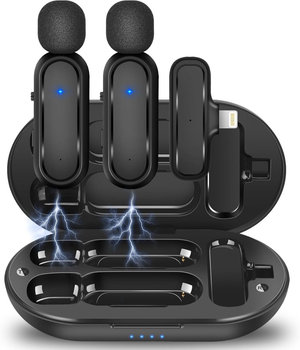 Offerta Kit 2 Microfoni Lavalier Wireless iPhone - Audio HD Lightning