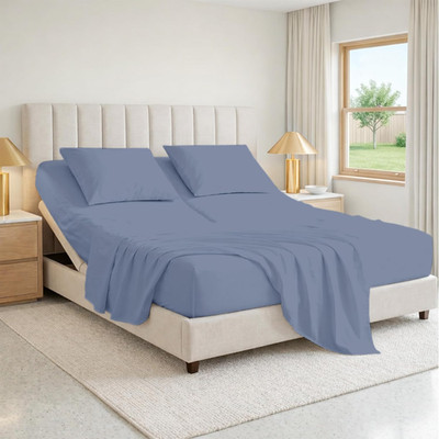 28'' King Split Top Flex Head Sheet 100% Egyptian Cotton Flex Top Sheets for Adju