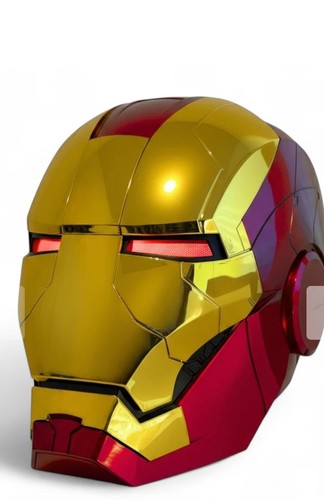 New Version AUTOKING Iron Man Helmet MK5 Voice-control Open-close Light-up Mask