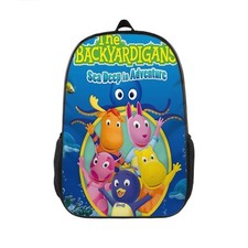 17'' The Backyardigans Backpack Adjustable Padded Straps Travel Daypack