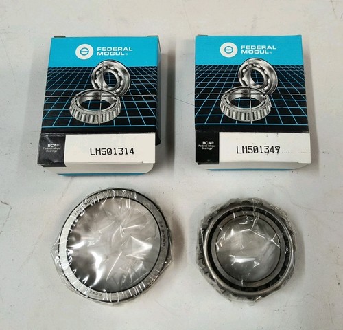 Two Federal Mogul Carrier Bearing Sets LM501349 LM501314 - Picture 3 of 3