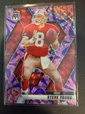 2025 Panini Mosaic - Steve Young #10 Reactive Purple Mosaic Prizm