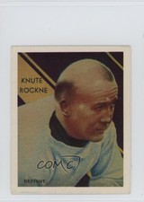 1987 Hygrade Football's All-Time Greats Rare & Famous Reprints Knute Rockne 7mb