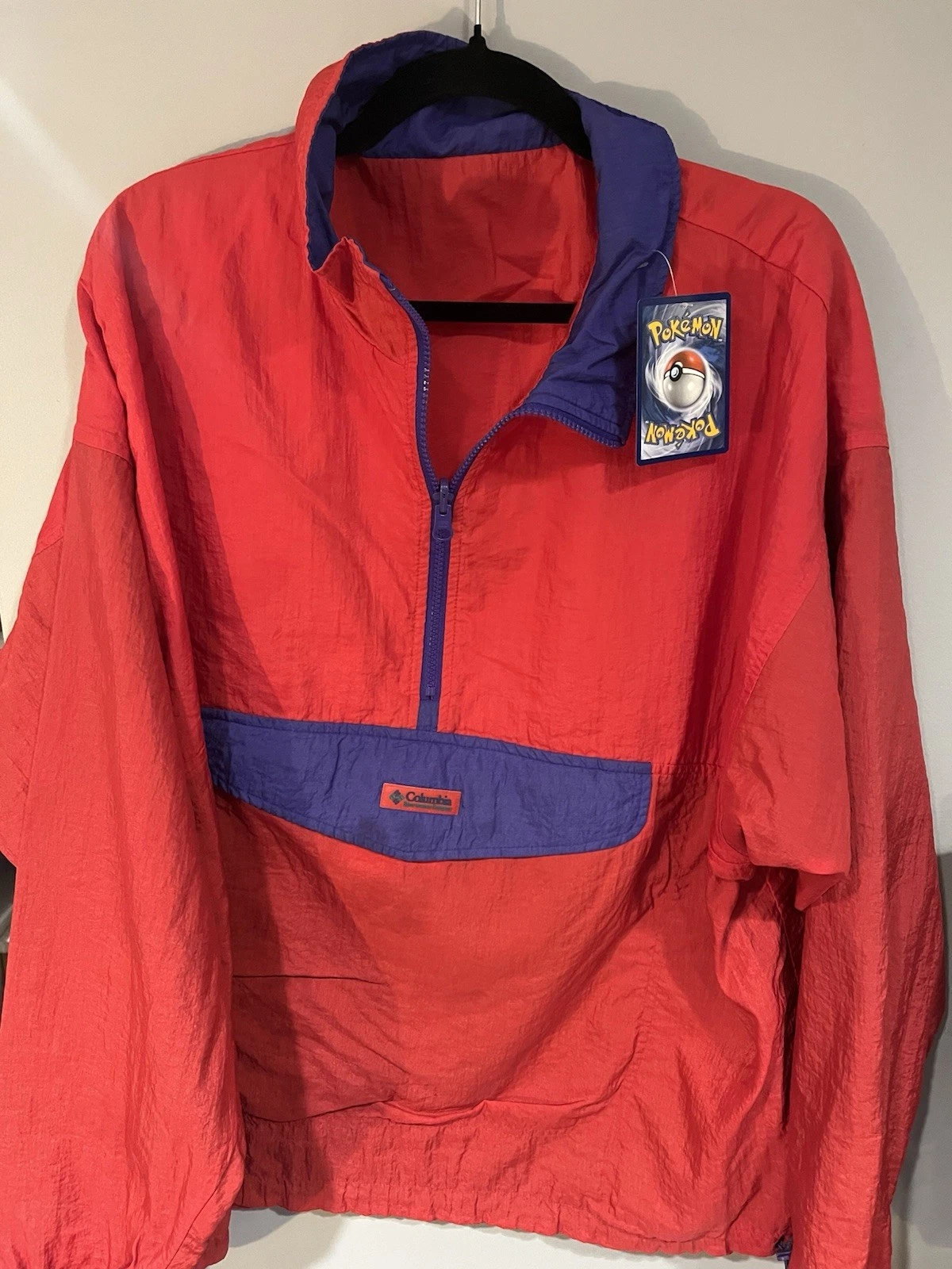90s Columbia Neon Windbreaker Size Large