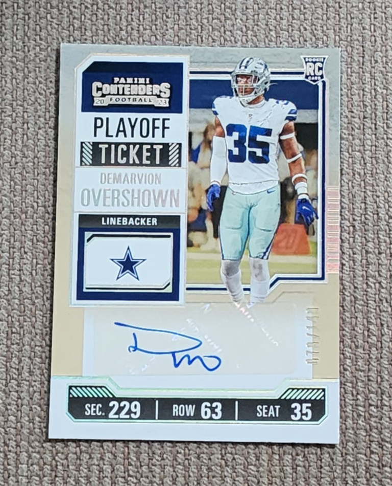 DeMarvion Overshown Panini Contenders #229 Autograph-Playoff Ticket