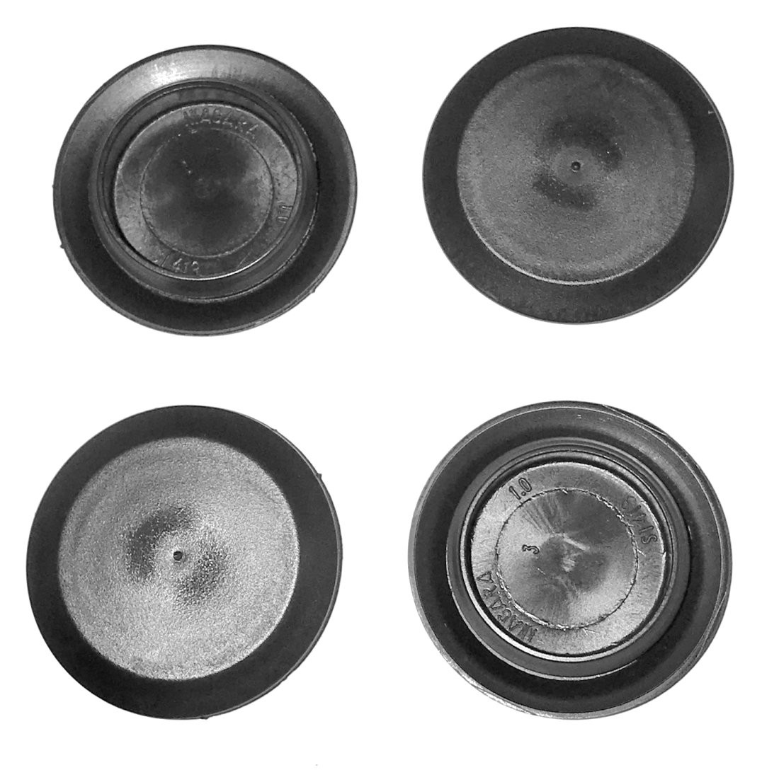 1 Inch Flush Mount Black Plastic  Metal Body Hole Plugs Pack Of 10