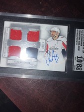 2022-23 Upper Deck the Cup Alex Ovechkin Quad Patch Auto /15 SGC 8  AUTO 10