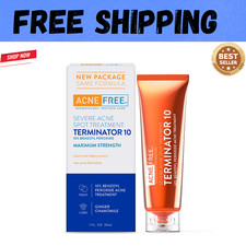 Terminator 10 Acne Spot Treatment with Benzoyl Peroxide 10 Maximum Strength 1Ct