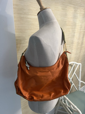 CROMIA LEATHER SHOULDER HANDBAG MADE IN ITALY