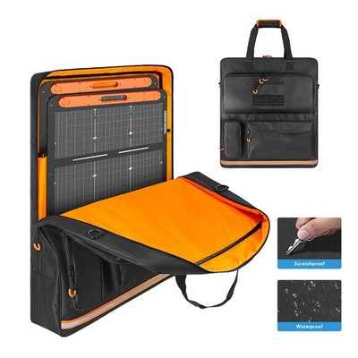 Solar Panel Storage Bag Oxford Cloth Waterproof Solar Panel Travel Carrying Case