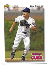 REY SANCHEZ 1992 UPPER DECK ROOKIE CARD MINT CONDITION. rookie card picture