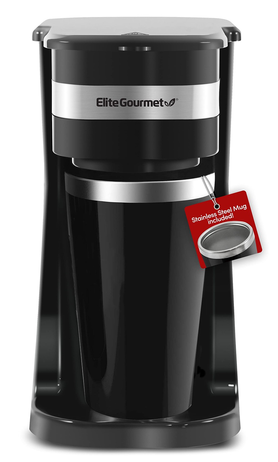 Compact Single Serve Coffee Maker with 14Oz Thermal Travel M