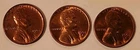 1954 P D S Lincoln Wheat Cent Uncirculated Penny US Coin Lot Of 3