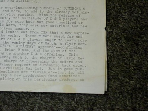 TSR 1976 - THE STRATEGIC PREVIEW #3 - TSR Jobbies D&D In House Zine - Ultra Rare - Picture 3 of 15