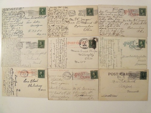 IOWA! DES MOINES, IA. PRE- LINEN 9 POSTED POSTCARD LOT MOST 100 YRS OLD! #342 - Picture 11 of 12