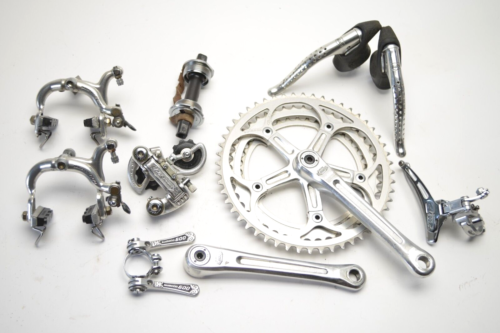 SHIMANO 600EX ARABESQUE BICYCLE TRIPLE CRANKS DERAILLEURS BRAKES SHIFTS FC-6200