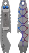 Olight Otacle 2 Mini Grey EDC Titanium Pry Bar w/Pocket Clip, Hexagonal Wrench