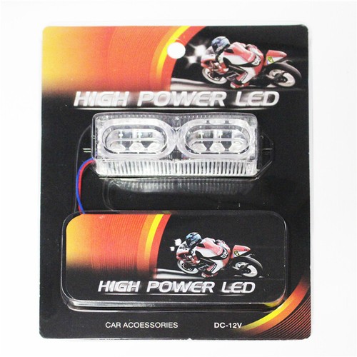 Motorcycle Brake Turn Signal Blue LED Lamp Warning Tail Flash Emergency Light - Picture 8 of 19