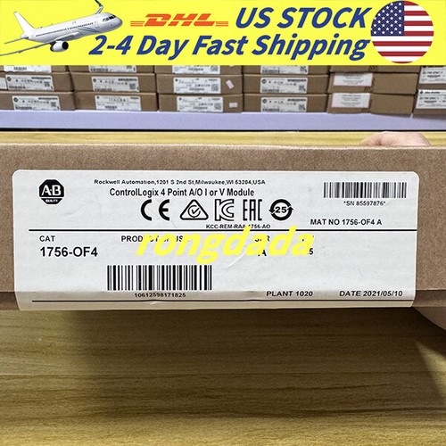 New Sealed Allen Bradley 1756-OF4 ControlLogix 4point Analog output Module