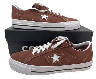 Converse One Star Pro Ox Low Top White Suede RED OAK A02945C Men's