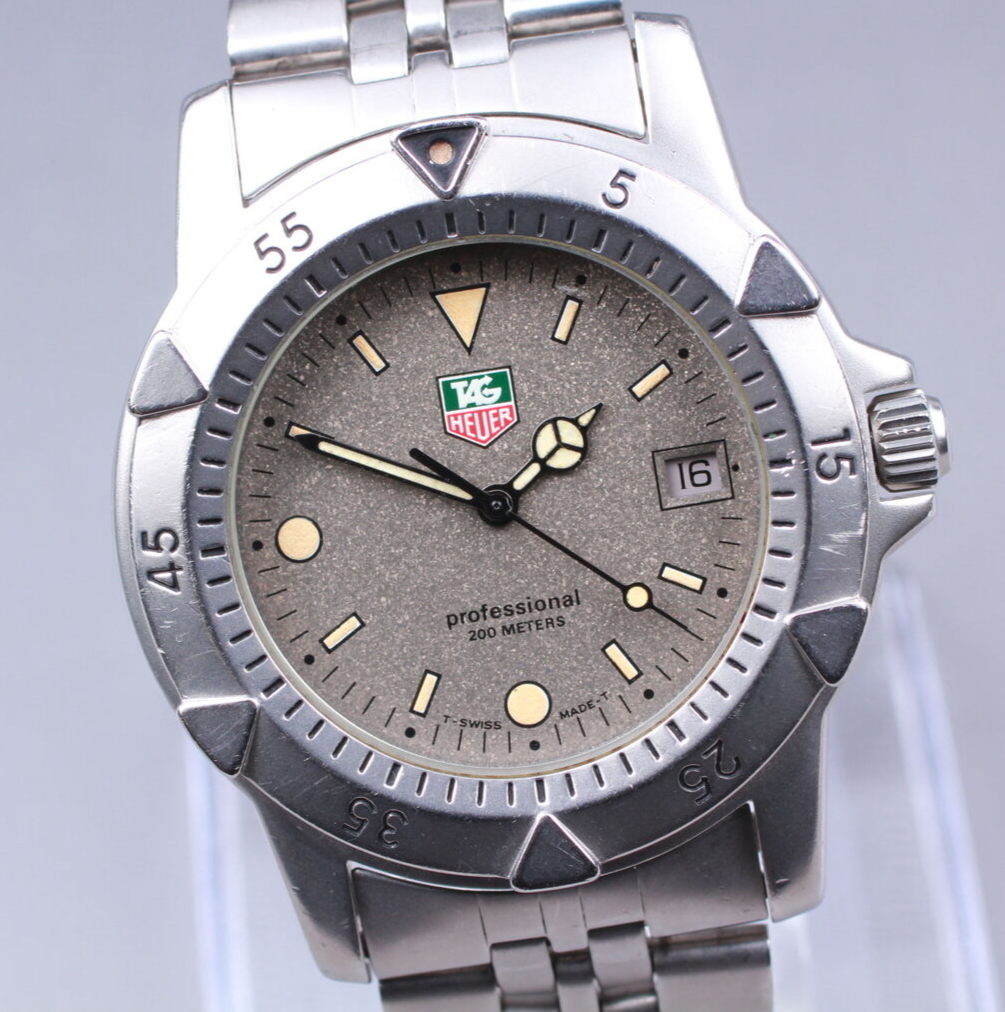 Exc+5] Vintage Tag Heuer Professional 200M 959.706G Gray