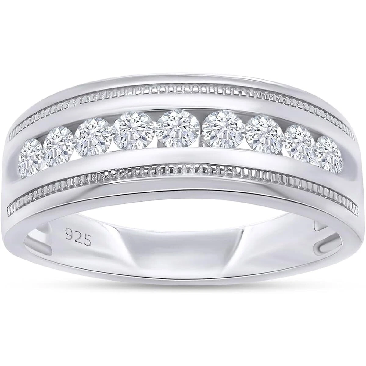 F Sterling Silver Diamond Fine Rings Ring 925 Metal Purity for