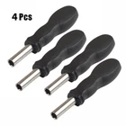 4PCS 1/4 Inch Hex Magnetic Bit Driver Screwdriver Bit Holding Handle Magnet Tip