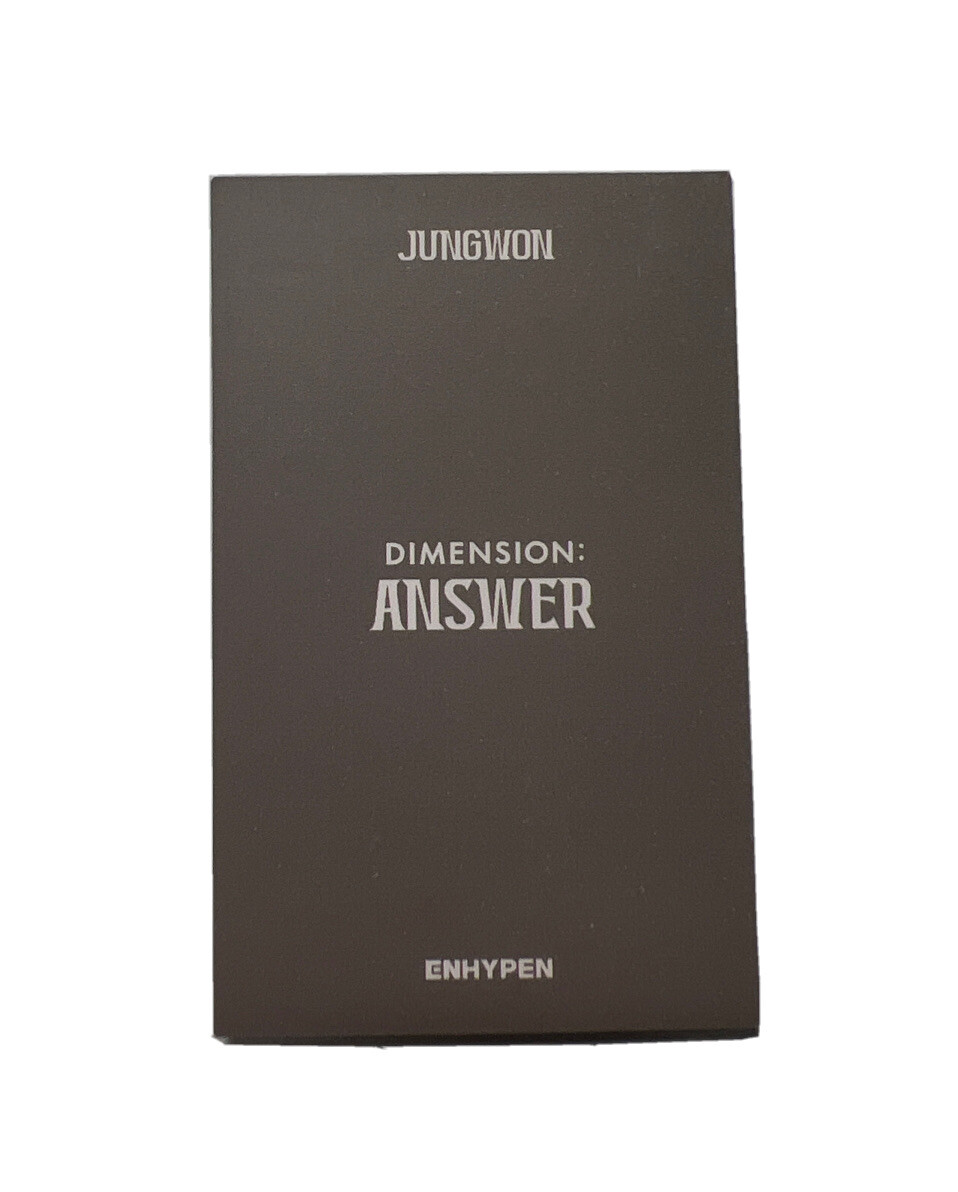 ジョンウォン answer Enhypen Jungwon polaroid Dimension Answer album NO Version