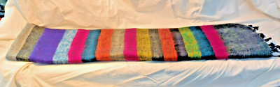 US SHERPA Lobuche Yak Wool Shawl Multicolor 64x72, multi color NWT