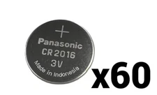 60 SIXTY PANASONIC BULK CR2016 CR 2016 LITHIUM COIN CELL BUTTON BATTERY EXP 2033