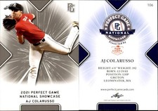 AJ COLARUSSO 2021 LEAF PERFECT GAME 