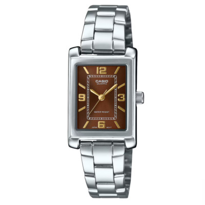 CASIO LTP-1234DD-5A Women Classic Japan Quartz Analog Watch Brown Dial 