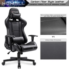 Green Homall Gaming Chair, Office Chair High Back Computer Chair Leather Desk