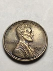 1937 D Lincoln wheat cent penny - Toned  -nice coin AU  Lot U353