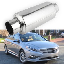 2.5" Inlet/ 2.5" Outlet Muffler Exhaust Resonator Deep Tone For Hyundai Sonata