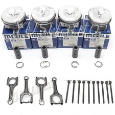 4X MAHLE OEM pistons STD and Genuine Connecting Rods Φ23mm for AUDI Q5 A4 2.0T